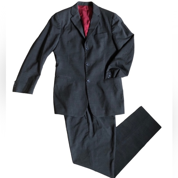 D&G Other - Dolce & Gabbana 2pc Suit Charcoal Gray & Burgundy